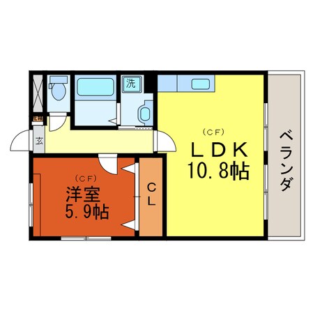 石山駅 バス11分  下野郷原停下車：停歩1分 2階の物件間取画像